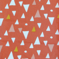 Printed Cotton MOMIA Tomato / Ochre